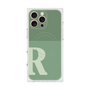 プレミアムスクエアケース with MagSafe［ オリジナル - initial two tone - R green ］