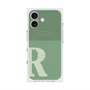 プレミアムスクエアケース with MagSafe［ オリジナル - initial two tone - R green ］