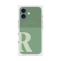 プレミアムスクエアケース with MagSafe［ オリジナル - initial two tone - R green ］