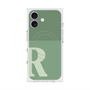 プレミアムスクエアケース with MagSafe［ オリジナル - initial two tone - R green ］