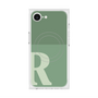 プレミアムスクエアケース with MagSafe［ オリジナル - initial two tone - R green ］