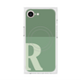 プレミアムスクエアケース with MagSafe［ オリジナル - initial two tone - R green ］