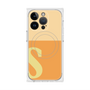 プレミアムスクエアケース with MagSafe［ オリジナル - initial two tone - S orange ］