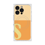 プレミアムスクエアケース with MagSafe［ オリジナル - initial two tone - S orange ］