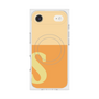 プレミアムスクエアケース with MagSafe［ オリジナル - initial two tone - S orange ］