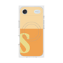 プレミアムスクエアケース with MagSafe［ オリジナル - initial two tone - S orange ］