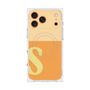 プレミアムスクエアケース with MagSafe［ オリジナル - initial two tone - S orange ］