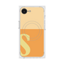 プレミアムスクエアケース with MagSafe［ オリジナル - initial two tone - S orange ］