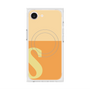 プレミアムスクエアケース with MagSafe［ オリジナル - initial two tone - S orange ］