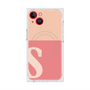 プレミアムスクエアケース with MagSafe［ オリジナル - initial two tone - S pink ］