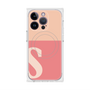 プレミアムスクエアケース with MagSafe［ オリジナル - initial two tone - S pink ］