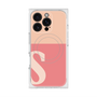 プレミアムスクエアケース with MagSafe［ オリジナル - initial two tone - S pink ］