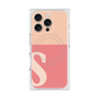 プレミアムスクエアケース with MagSafe［ オリジナル - initial two tone - S pink ］