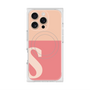 プレミアムスクエアケース with MagSafe［ オリジナル - initial two tone - S pink ］