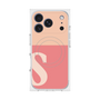 プレミアムスクエアケース with MagSafe［ オリジナル - initial two tone - S pink ］