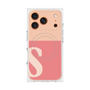 プレミアムスクエアケース with MagSafe［ オリジナル - initial two tone - S pink ］