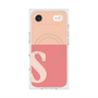 プレミアムスクエアケース with MagSafe［ オリジナル - initial two tone - S pink ］