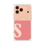 プレミアムスクエアケース with MagSafe［ オリジナル - initial two tone - S pink ］