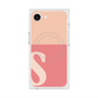 プレミアムスクエアケース with MagSafe［ オリジナル - initial two tone - S pink ］
