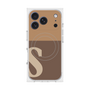 プレミアムスクエアケース with MagSafe［ オリジナル - initial two tone - S brown ］