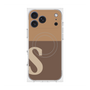 プレミアムスクエアケース with MagSafe［ オリジナル - initial two tone - S brown ］