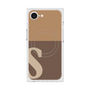 プレミアムスクエアケース with MagSafe［ オリジナル - initial two tone - S brown ］