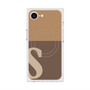プレミアムスクエアケース with MagSafe［ オリジナル - initial two tone - S brown ］