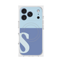 プレミアムスクエアケース with MagSafe［ オリジナル - initial two tone - S blue ］