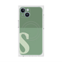 プレミアムスクエアケース with MagSafe［ オリジナル - initial two tone - S green ］
