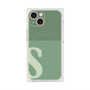プレミアムスクエアケース with MagSafe［ オリジナル - initial two tone - S green ］