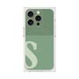 プレミアムスクエアケース with MagSafe［ オリジナル - initial two tone - S green ］