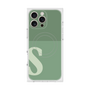 プレミアムスクエアケース with MagSafe［ オリジナル - initial two tone - S green ］