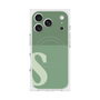 プレミアムスクエアケース with MagSafe［ オリジナル - initial two tone - S green ］
