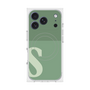 プレミアムスクエアケース with MagSafe［ オリジナル - initial two tone - S green ］