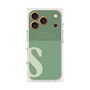 プレミアムスクエアケース with MagSafe［ オリジナル - initial two tone - S green ］