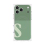 プレミアムスクエアケース with MagSafe［ オリジナル - initial two tone - S green ］