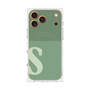 プレミアムスクエアケース with MagSafe［ オリジナル - initial two tone - S green ］