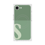 プレミアムスクエアケース with MagSafe［ オリジナル - initial two tone - S green ］