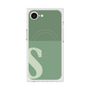 プレミアムスクエアケース with MagSafe［ オリジナル - initial two tone - S green ］