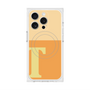 プレミアムスクエアケース with MagSafe［ オリジナル - initial two tone - T orange ］