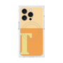 プレミアムスクエアケース with MagSafe［ オリジナル - initial two tone - T orange ］