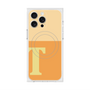 プレミアムスクエアケース with MagSafe［ オリジナル - initial two tone - T orange ］