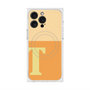 プレミアムスクエアケース with MagSafe［ オリジナル - initial two tone - T orange ］