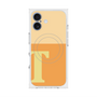 プレミアムスクエアケース with MagSafe［ オリジナル - initial two tone - T orange ］