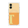 プレミアムスクエアケース with MagSafe［ オリジナル - initial two tone - T orange ］