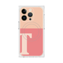 プレミアムスクエアケース with MagSafe［ オリジナル - initial two tone - T pink ］