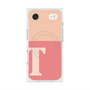 プレミアムスクエアケース with MagSafe［ オリジナル - initial two tone - T pink ］