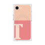 プレミアムスクエアケース with MagSafe［ オリジナル - initial two tone - T pink ］