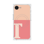 プレミアムスクエアケース with MagSafe［ オリジナル - initial two tone - T pink ］