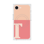 プレミアムスクエアケース with MagSafe［ オリジナル - initial two tone - T pink ］